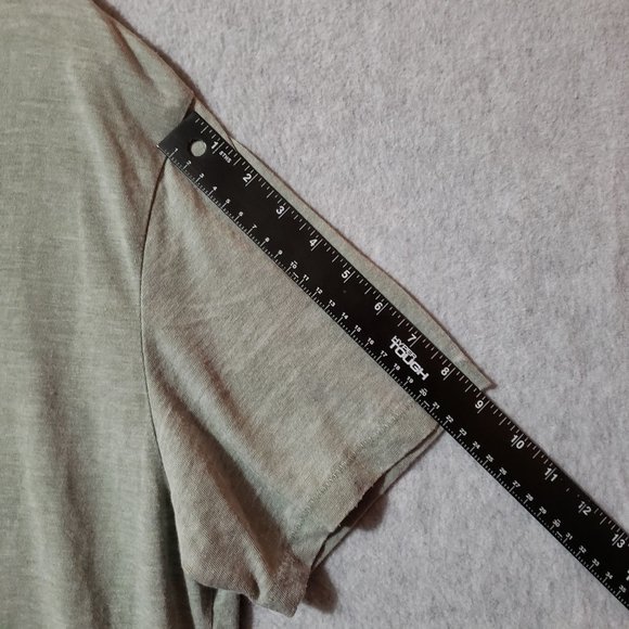 🚫SOLD🚫lucky brand venice burnout V neck t shirt mens size XL gray - Picture 5 of 6